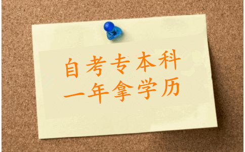 自考专本科 一年拿学历