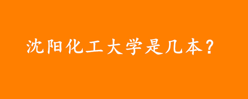 沈阳化工大学是几本
