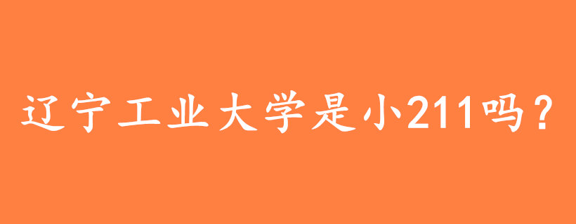辽宁工业大学是小211吗