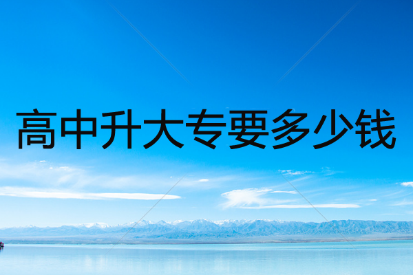 高中升大专
