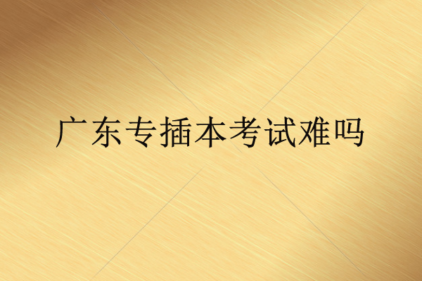 广东专插本考试