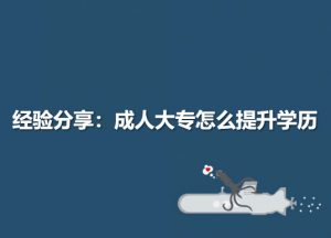 成考的学历到底有什么用？过来人经验