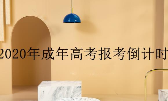 2020年成年高考报考进入倒计时！错过将再等一年！