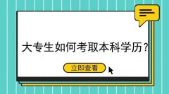 谈谈专科如何拿到本科学历