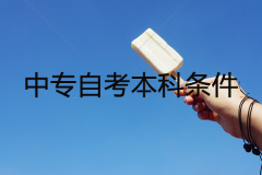 中专自考本科需要什么条件？