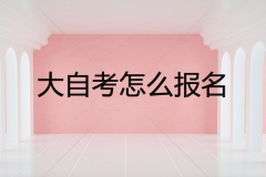 大自考怎么报名？和小自考有什么区别？