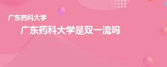 广东药科大学是双一流吗