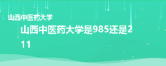 山西中医药大学是985还是211