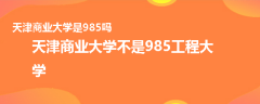 天津商业大学是985吗