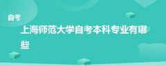 上海师范大学自考本科专业有哪些