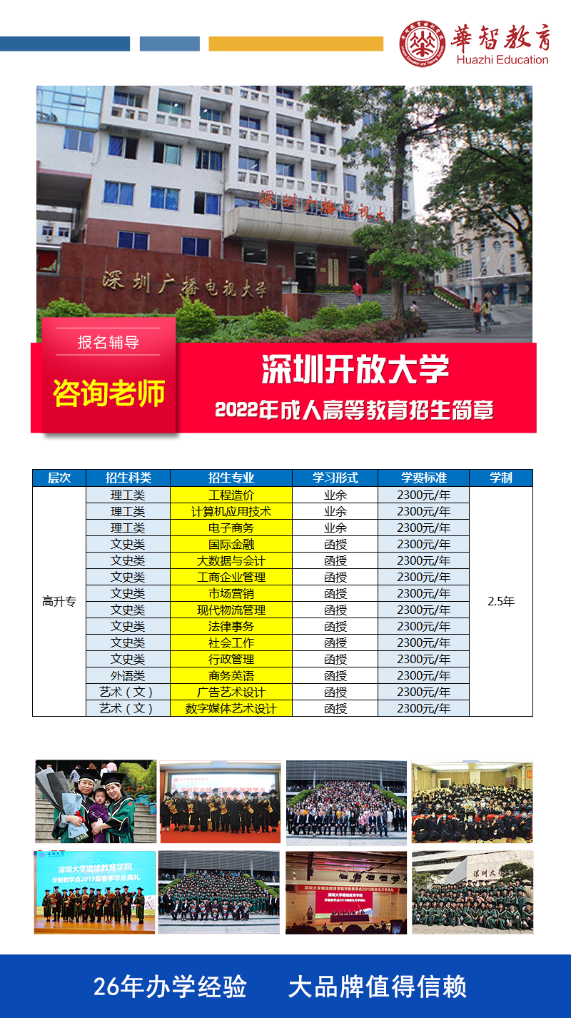 深圳开放大学招生简章