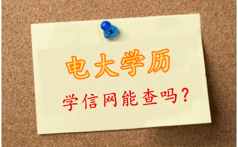 电大学历学信网能查吗