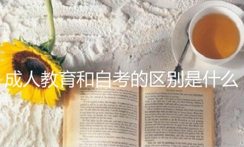 成人教育和自考的区别是什么？