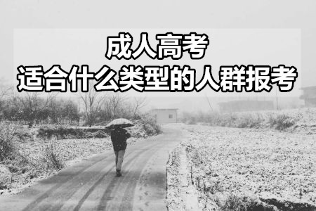 成人高考适合什么类型的人群报考