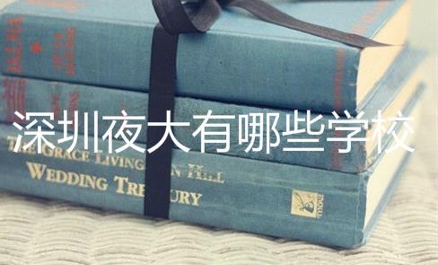 深圳夜大有哪些学校？深圳夜大哪个机构好？