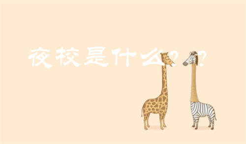 夜校是什么?夜校报名条件