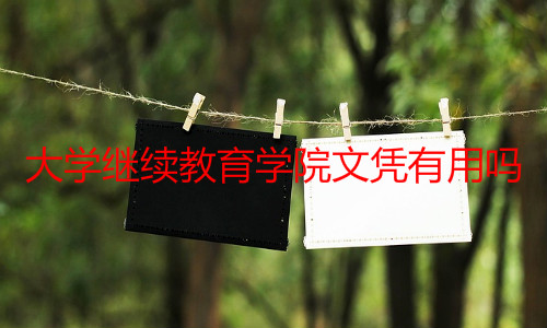 大学继续教育学院文凭有用吗