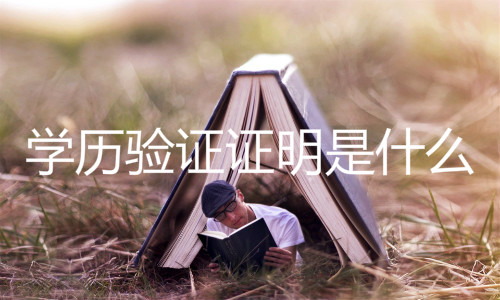 学历验证证明是什么
