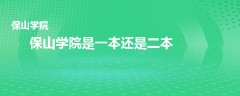 保山学院是一本还是二本