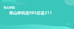 保山学院是985还是211