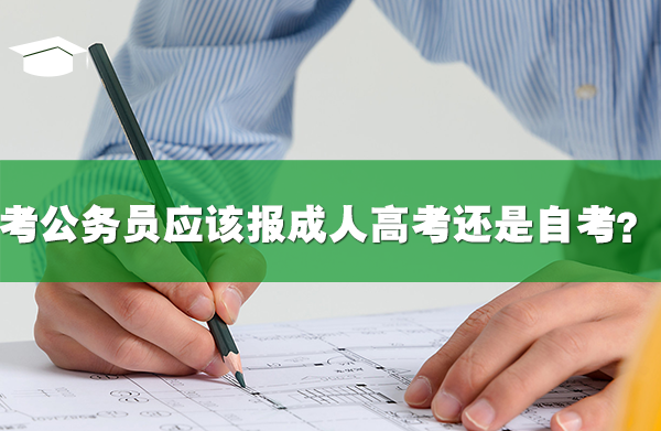 考公务员报成人高考还是自考？